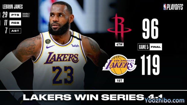 <a href=/24zhibolq/lakers/ target=_blank class=infotextkey>湖人</a>大胜<a href=/24zhibolq/rockets/ target=_blank class=infotextkey>火箭</a>大比分4-1晋级西决